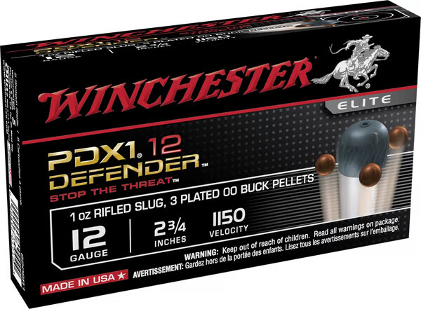 WINCHESTER AMMO 12Ga PDX1 Defender Rifled Slug 2-3/4" 10rd