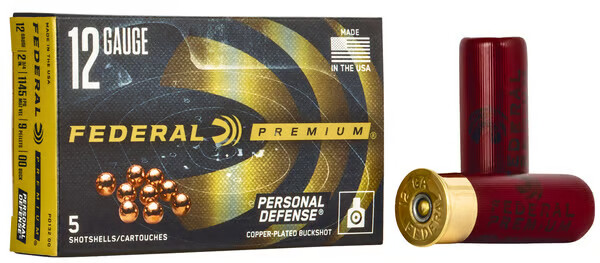 FEDERAL AMMO 12Ga 2-3/4" 9 Pellets-00 Buck w/Flitecontrol 5rd