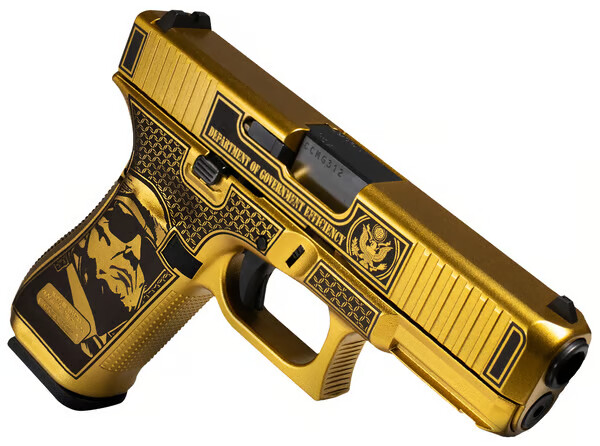 GLOCK G45 9mm D.O.G.E. 4.02" 17rd - Gold Trump & Elon