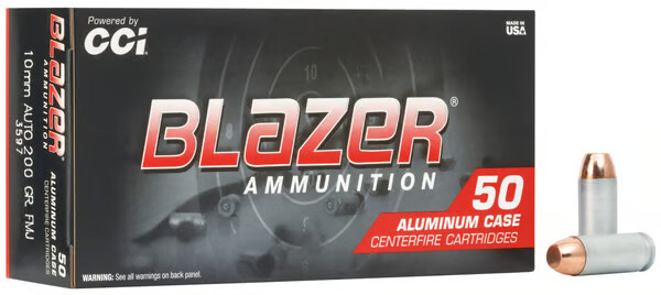 BLAZER AMMO 10mm 200gr Total Metal Jacket Ammunition | 50 Rounds