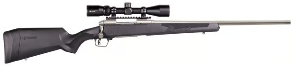 SAVAGE ARMS 110 Apex Storm XP 7mm PRC 22" 2rd Bolt Rifle w/ Vortex 3-9x40 Scope - Stainless / Black