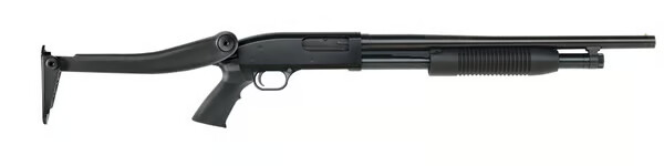 Mossberg Maverick 88 12 Gauge 3" 18.5" 5+1 Pump Shotgun - Black ATI Top Folding Stock