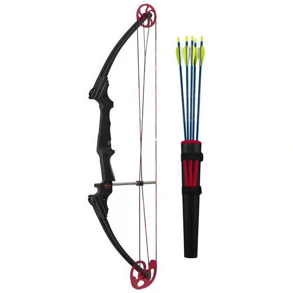 GENESIS ARCHERY Genesis Kit Black w/Red Cam Left Hand