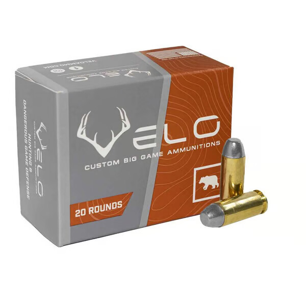 VELO 10mm Auto 200gr Hardcast Lead Flat Point - 20rd Box