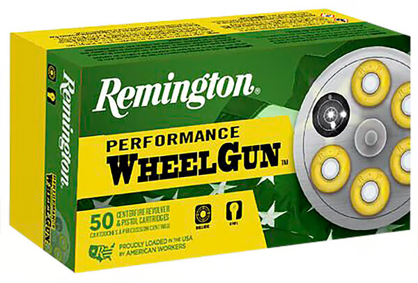 REMINGTON Performance WheelGun 357 Mag 158gr Lead Semi Wadcutter Ammunition | 50 Rounds