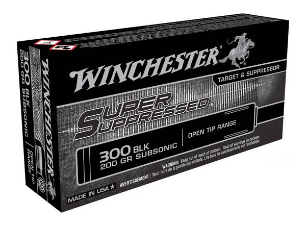 WINCHESTER AMMO Super Suppressed 300 Blackout 200Gr 1060fps - 200rd Case